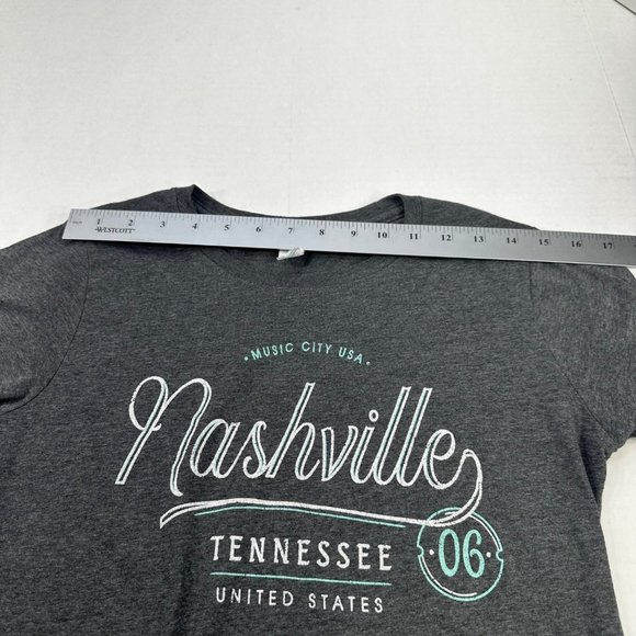 Delta Women's Size Small Tee Shirt Nashville Short Sleeve Gray Preowned - Picture 8 of 12